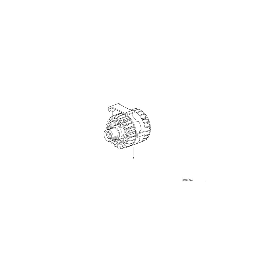 Genuine BMW 12311741138 E38 E39 E31 Exch. Compact Alternator 140A (Inc. 850Ci, 750iLS & L7) | ML Performance US Car Parts