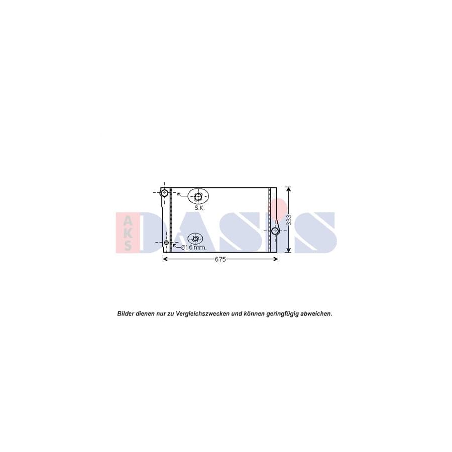 AKS Dasis 050056N Engine Radiator
