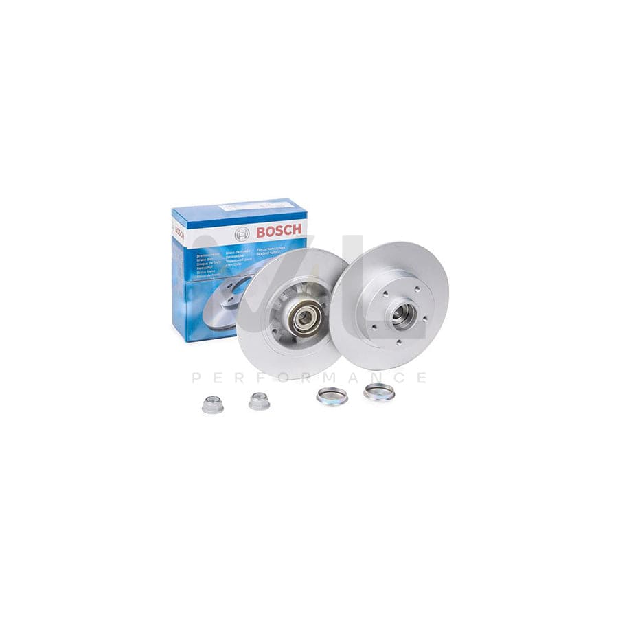 BOSCH 0 986 479 C87 Brake Disc for RENAULT MEGANE Solid, Coated, with ABS sensor ring, with wheel bearing | ML Performance Car Parts