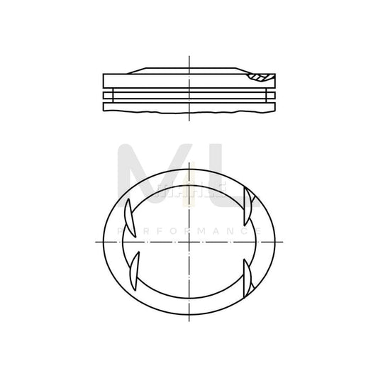 MAHLE ORIGINAL 001 41 01 Piston 90,15 mm, without cooling duct | ML Performance Car Parts