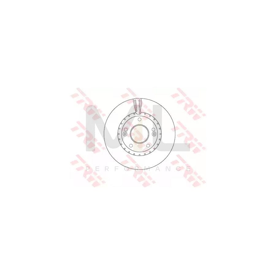 TRW DF6628 Brake Disc Vented, Painted | ML Performance Car Parts