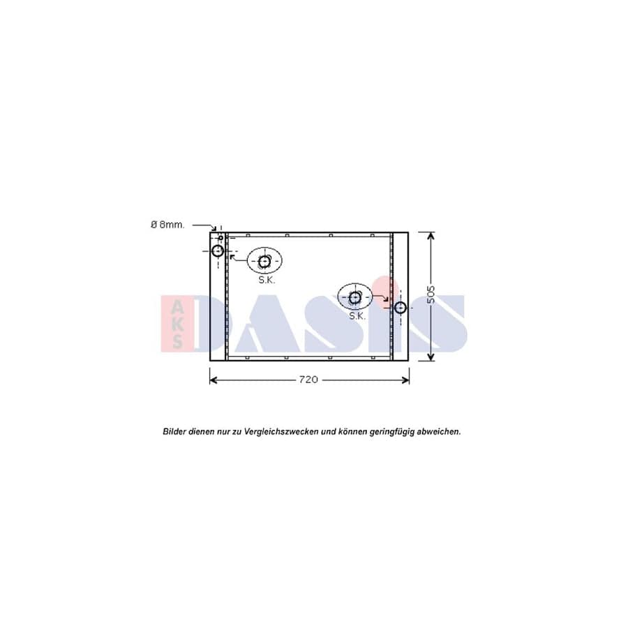 AKS Dasis 050058N Engine Radiator