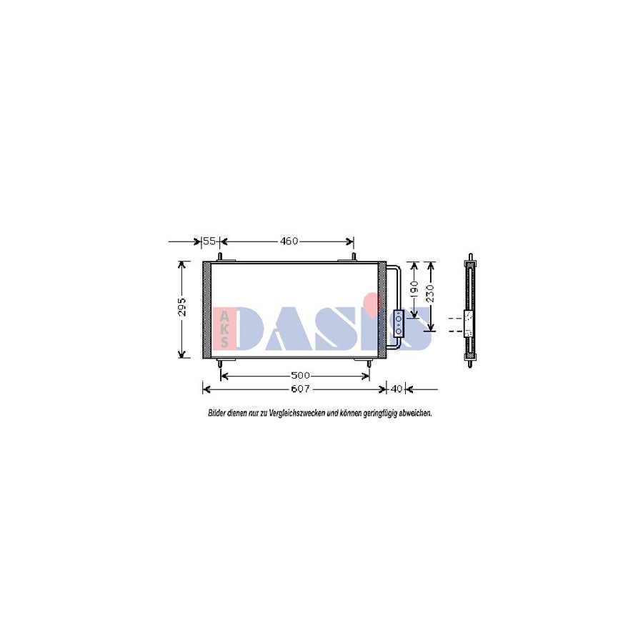 AKS Dasis 022290N Air Conditioning Condenser