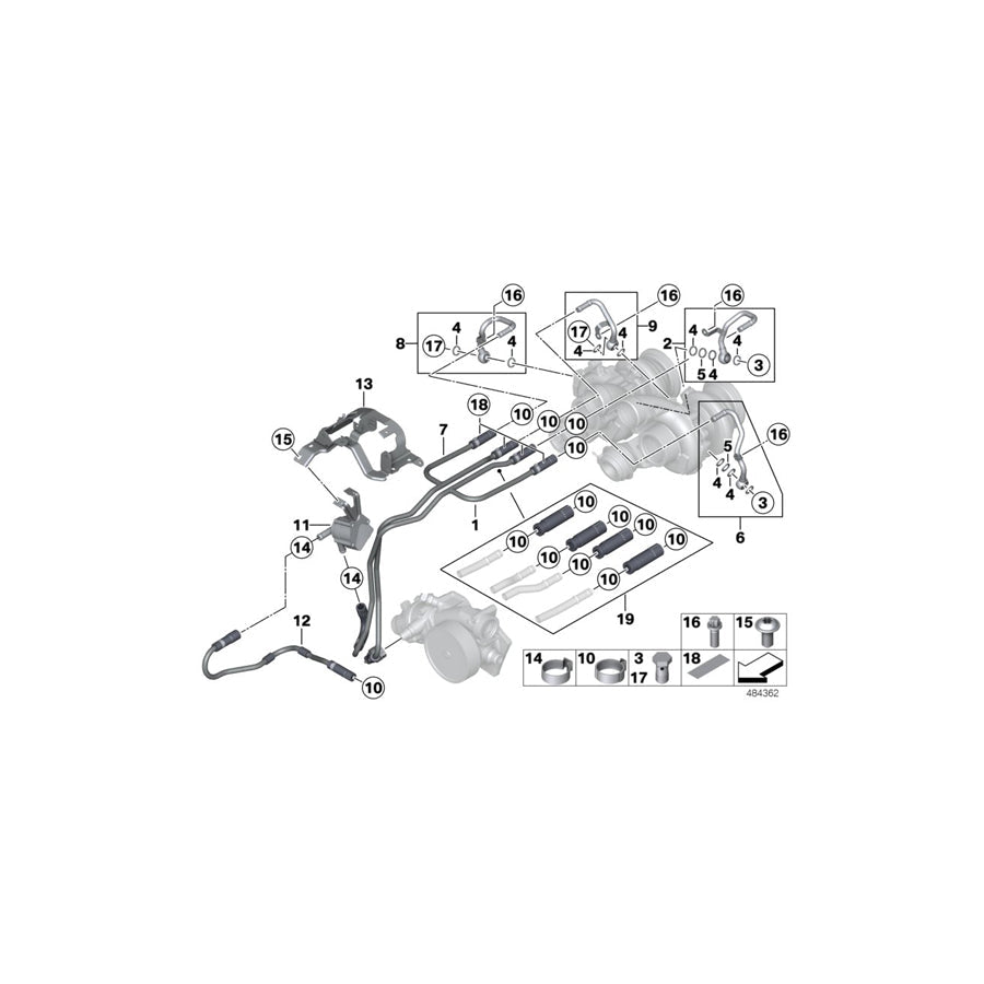 Genuine BMW 11517847577 F13 F06 Bracket For Auxiliary Water Pump (Inc. M5 & M6) | ML Performance US Car Parts