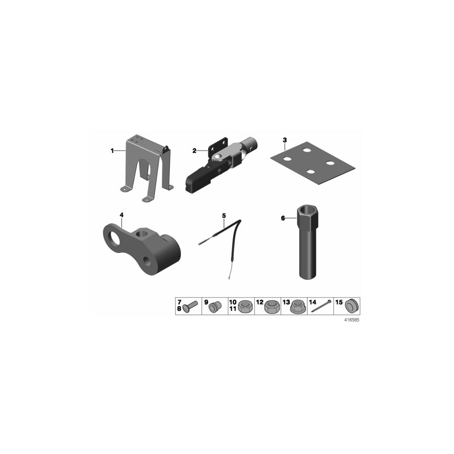 Genuine BMW 11417742711 Hex Nut M7-8.8 ZN (Inc. M235i Racing) | ML Performance US Car Parts