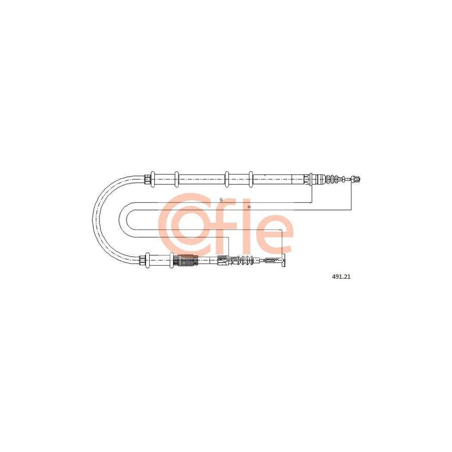 Cofle Bh.Dw006 Brake Hose for Chevrolet Spark (M300)