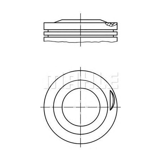 MAHLE ORIGINAL 627 20 02 Piston for MAZDA 323 78 mm, with piston rings | ML Performance Car Parts