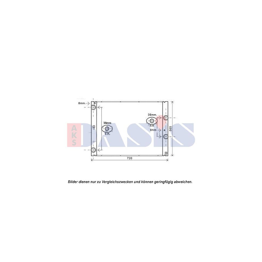 AKS Dasis 050057N Engine Radiator
