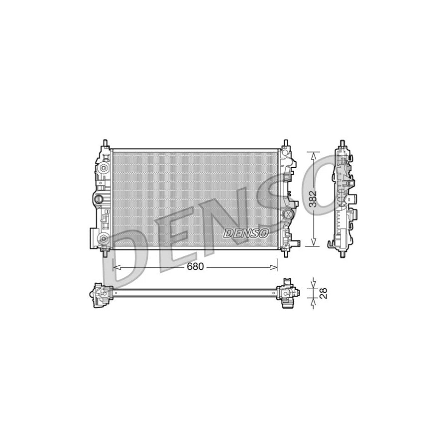 DENSO DRM20079 Engine Radiator