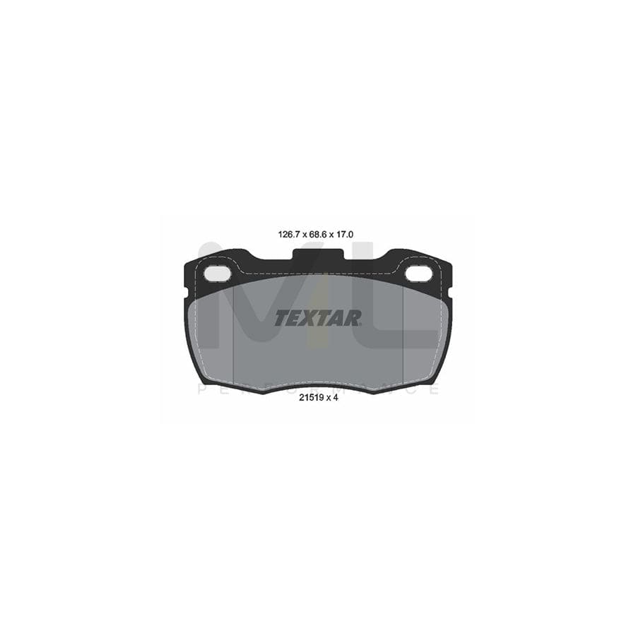 TEXTAR 2151902 Brake pad set for LAND ROVER DEFENDER not prepared for wear indicator | ML Performance Car Parts