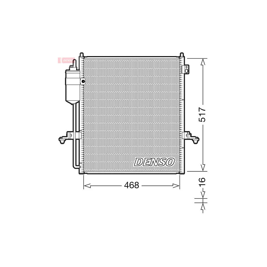 DENSO DCN45004 Air Conditioning Condenser for Mitsubishi L 200