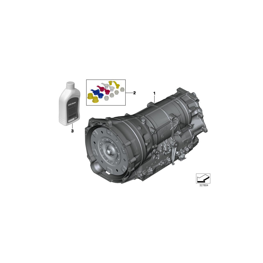 Genuine BMW 24008605536 F01 F10 F07 Exch. Automatic Transmission Eh GA8HP70X (Inc. 730dX, 535dX & 530dX) | ML Performance US Car Parts