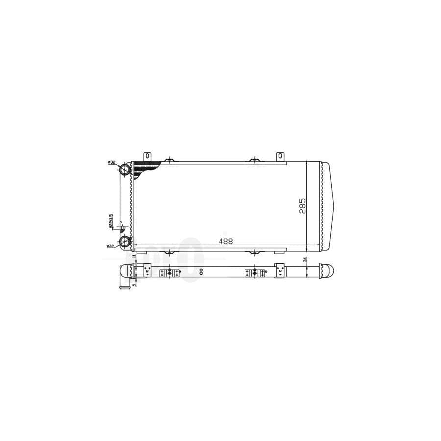 Abakus 0480170002 Engine Radiator for Skoda Felicia