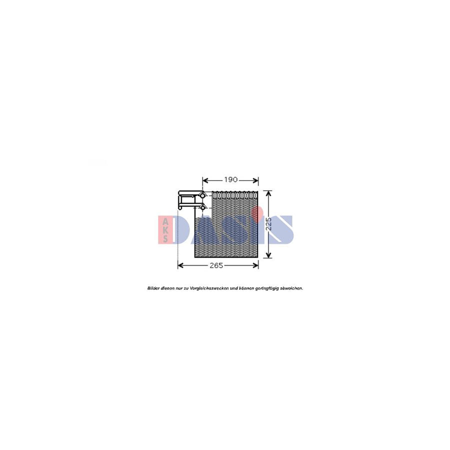 AKS Dasis 820265N Air Conditioning Evaporator for Nissan Micra