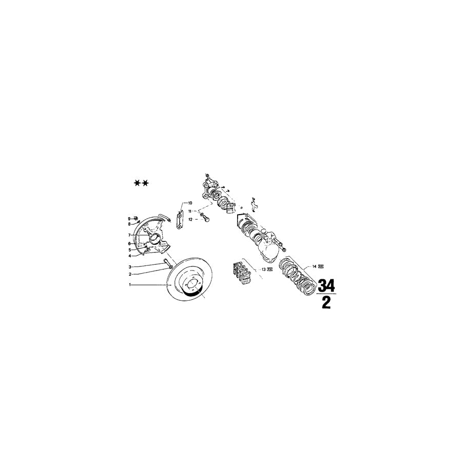 Genuine BMW 34111103269 Repair Set Brake Caliper (Inc. 1600GT, 1500 & 1600) | ML Performance US Car Parts