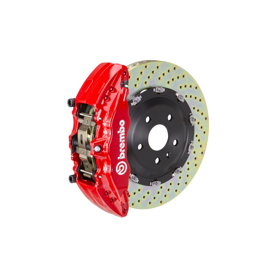 Brembo 1J1.9009A Ford F-150 Front GT 6-Pistons Drilled 2-piece Big Brake Kit 380x34mm