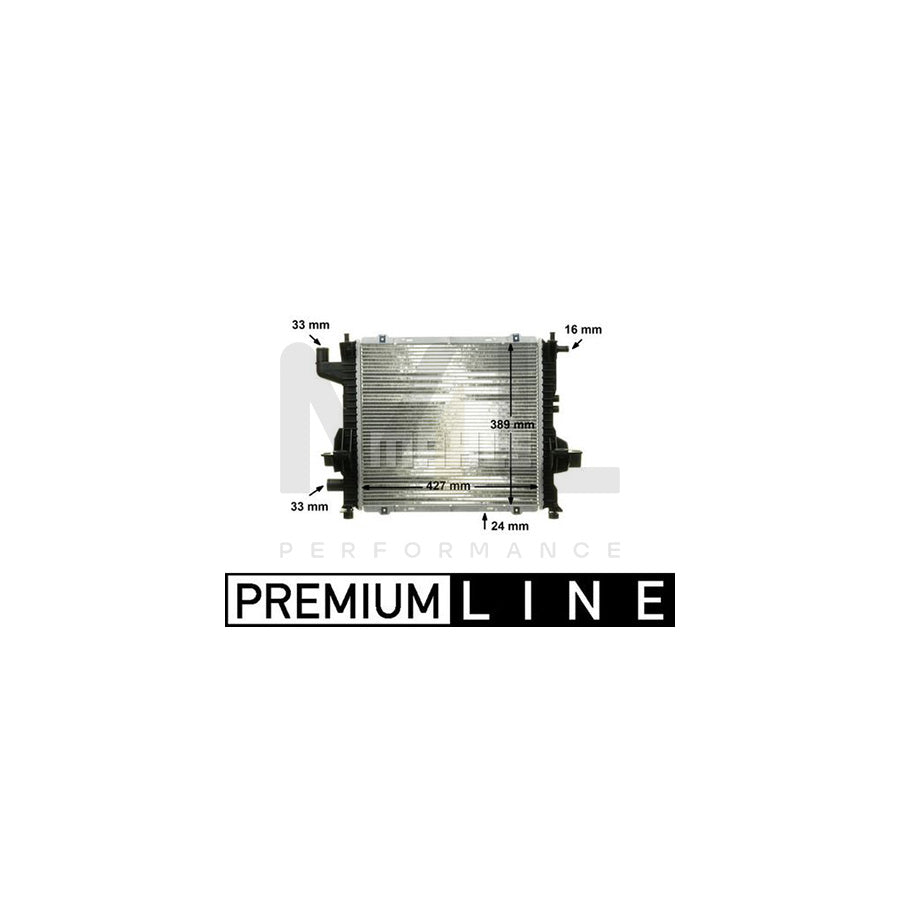 MAHLE ORIGINAL CR 153 000P Engine radiator for RENAULT TWINGO Brazed cooling fins, Automatic Transmission, Manual Transmission | ML Performance Car Parts