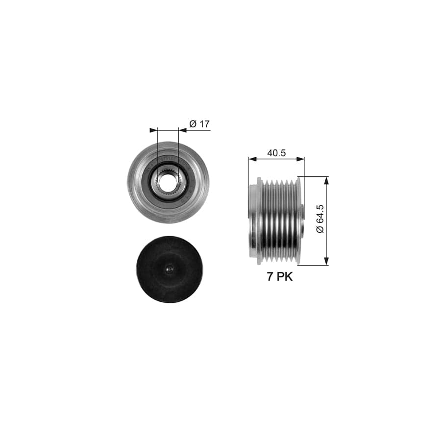 Gates OAP7094 Alternator Freewheel Clutch