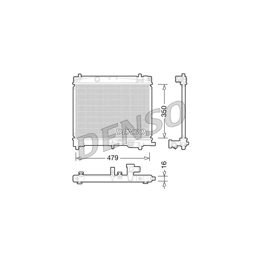 DENSO DRM50078 Engine Radiator for Toyota Urban Cruiser (Xp110)