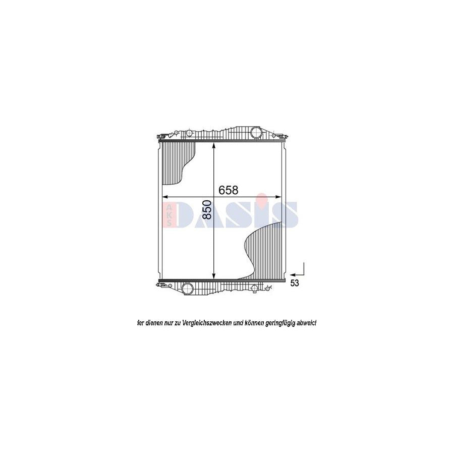 AKS Dasis 460003N Engine Radiator