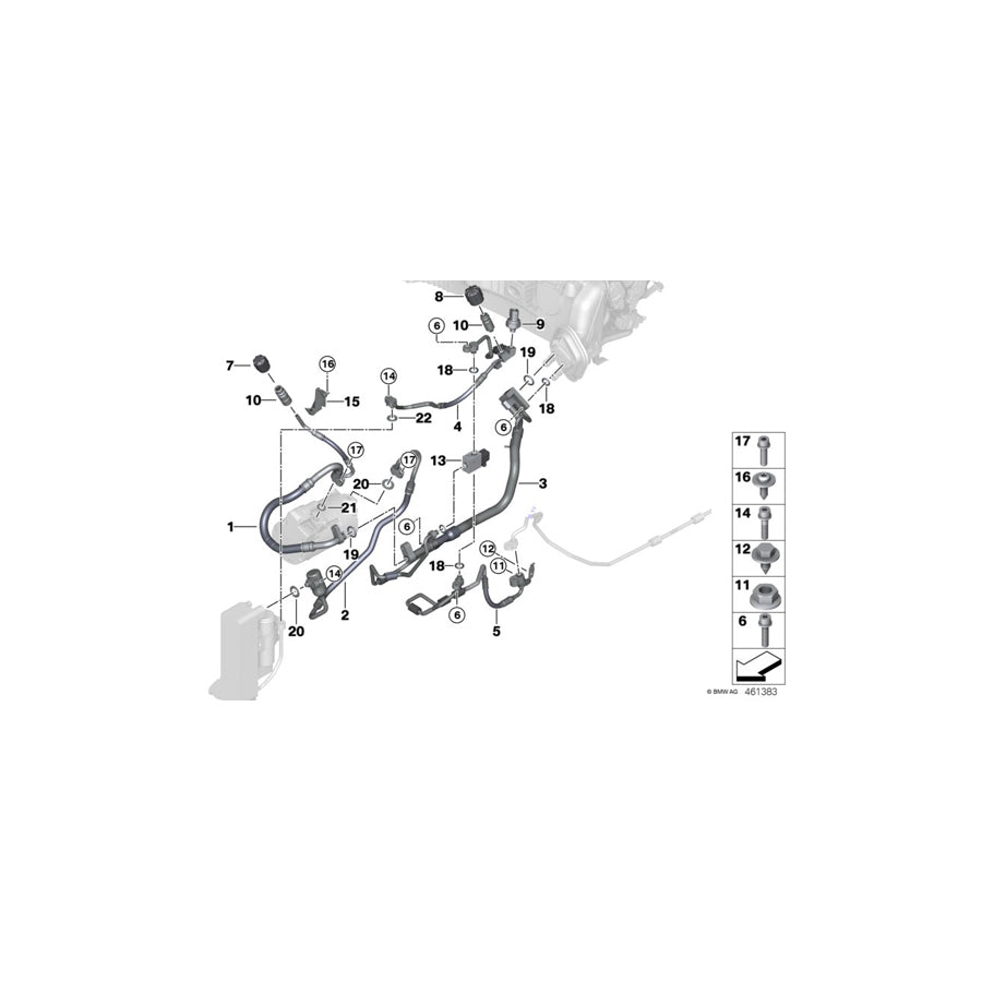 Genuine BMW 64539368339 F30 Coolant Pipe (Inc. 330e) | ML Performance US Car Parts