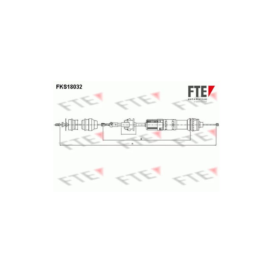 FTE Fks18032 Clutch Cable for Peugeot 306
