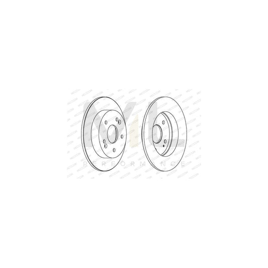 FERODO PREMIER DDF1483 Brake Disc Solid, with bolts/screws | ML Performance Car Parts