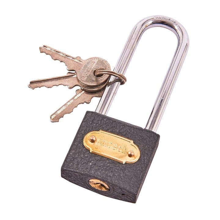 Amtech 38mm Long Shackle Iron Padlock