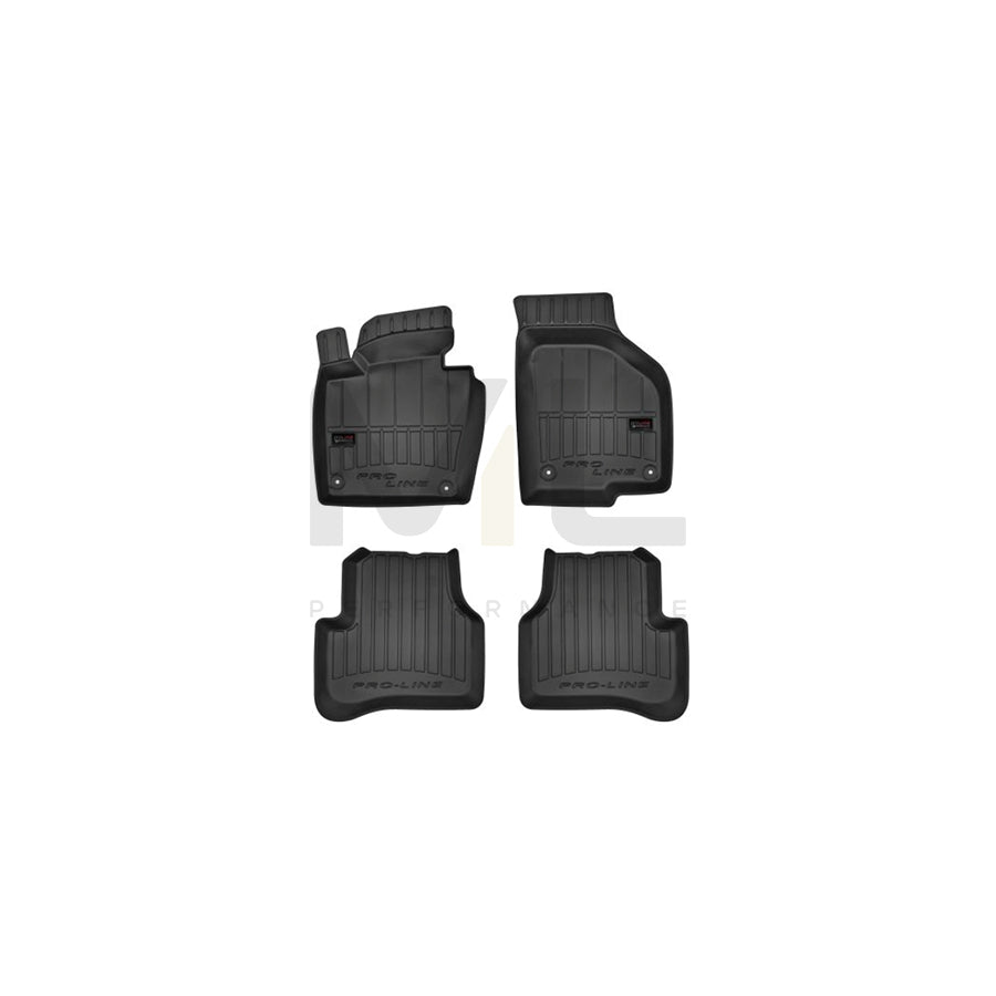FROGUM Tailored 3D407077 Floor mat set for VW PASSAT Elastomer, Front and Rear, Quantity: 4, Black, (LHD)