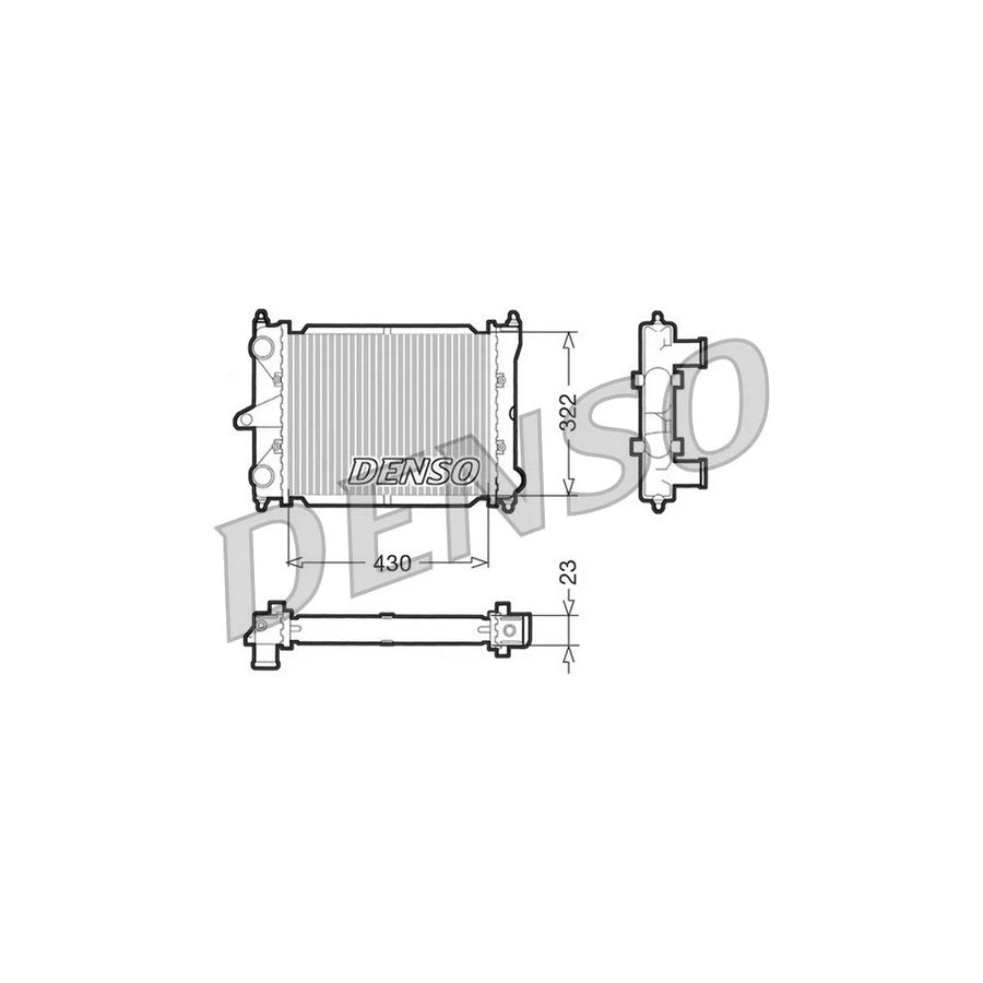 DENSO DRM32033 Engine Radiator for VW Polo