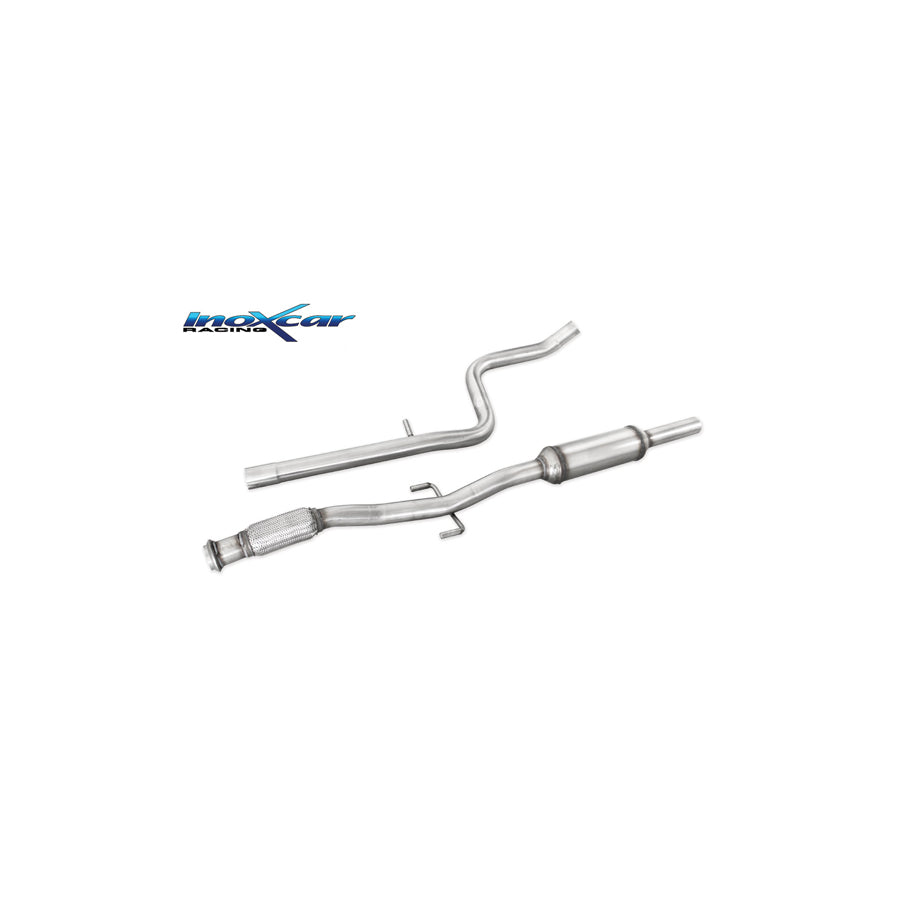InoXcar TC208S.01 Peugeot 208 Central Pipe with Silencer
