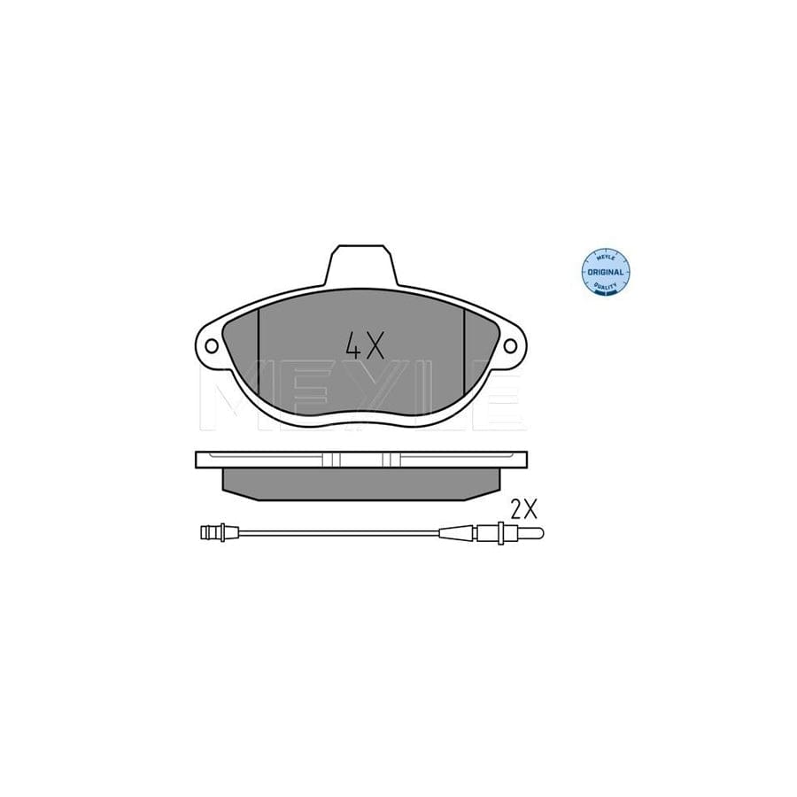 Meyle 025 230 4218/W Brake Pad Set