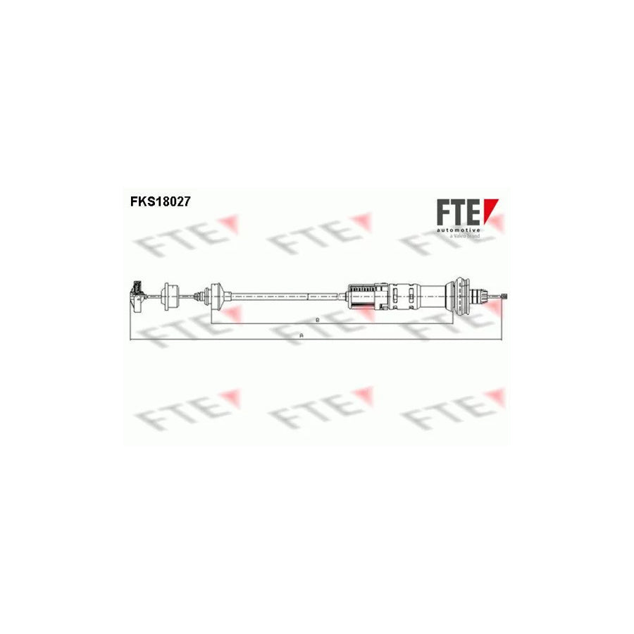 FTE Fks18027 Clutch Cable for Peugeot 206