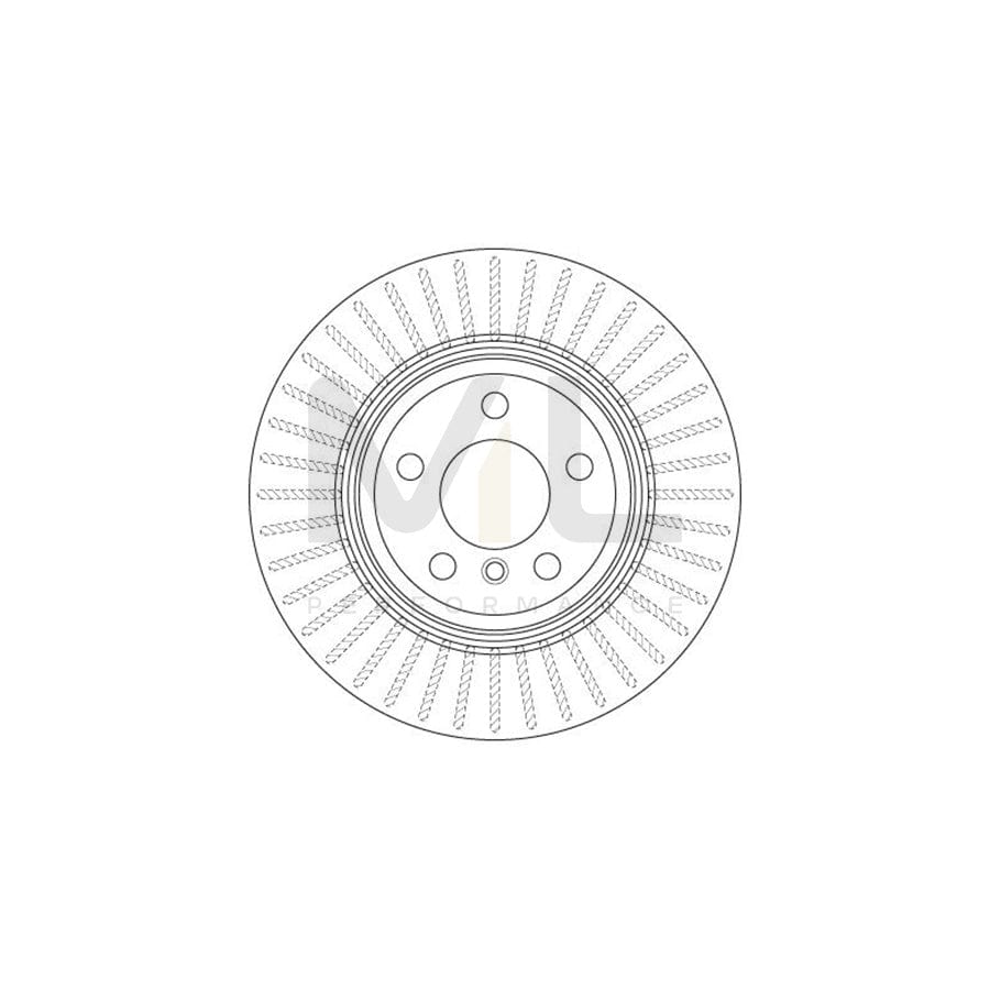 TRW DF6512S Brake Disc Vented, Painted | ML Performance Car Parts
