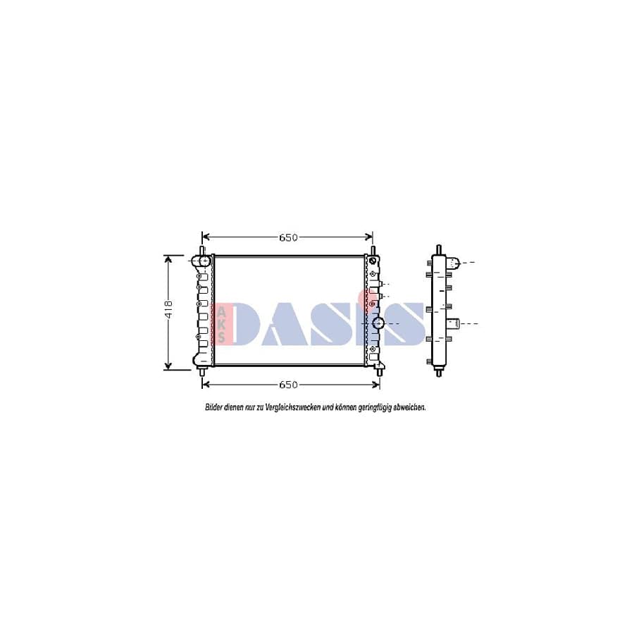 AKS Dasis 300003N Engine Radiator for Lancia Lybra