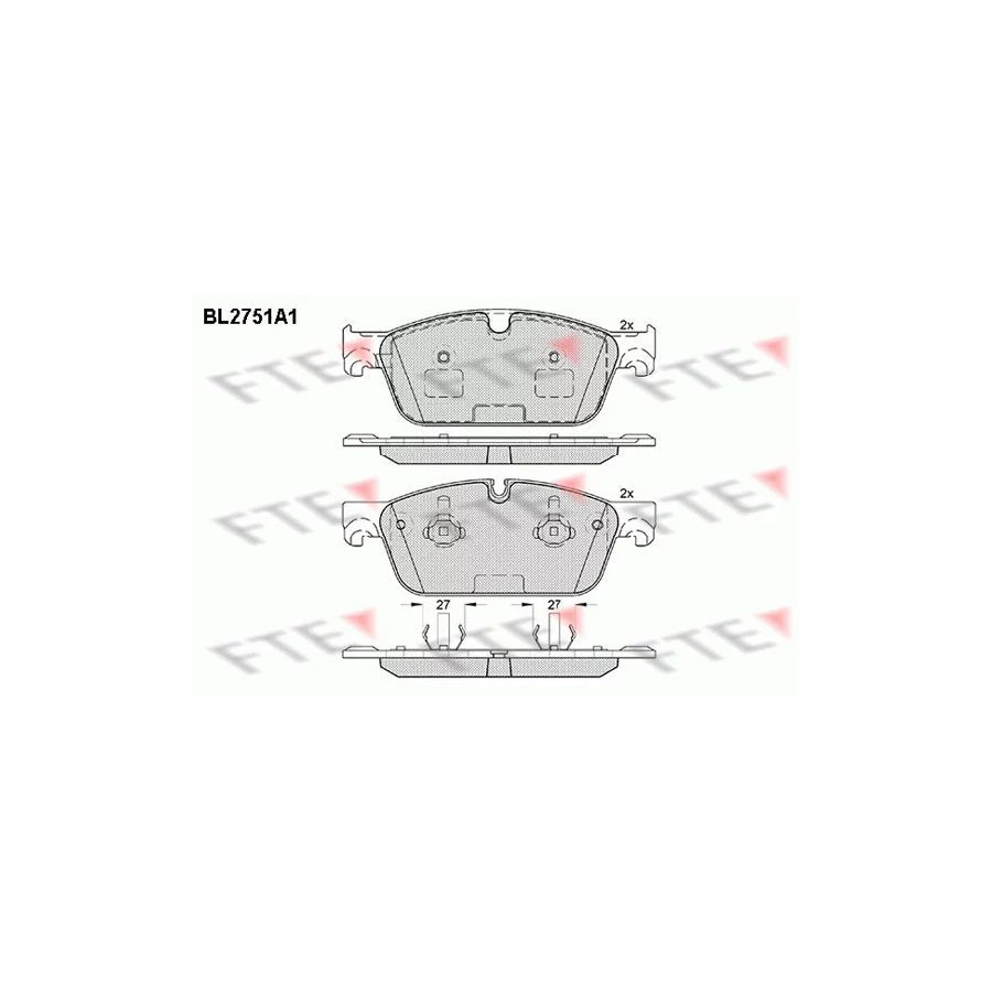 FTE Bl2751A1 Brake Pad Set