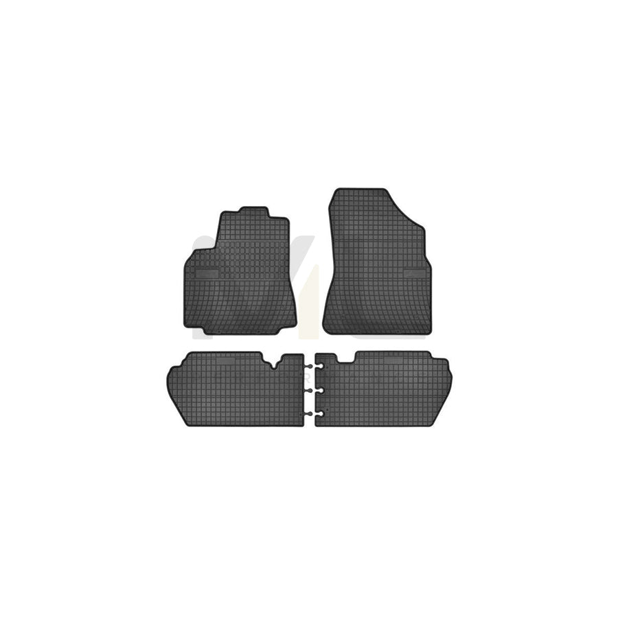 FROGUM Tailored 0633 Floor mat set Elastomer, Front and Rear, Quantity: 4, Black, (LHD)