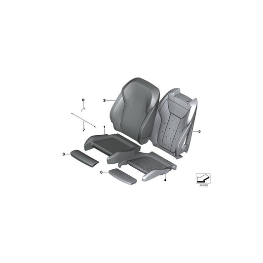 Genuine BMW 52108094817 M G02 G01 Foam Padding, Backrest, Left (Inc. X3 30eX, X3 20iX & X4 30iX) | ML Performance US Car Parts
