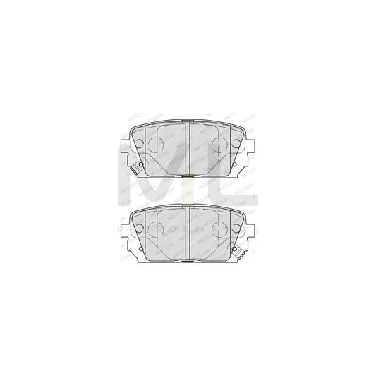 Ferodo Premier Eco Friction Fdb1295 Brake Pad Set With Acoustic Wear Warning, With Piston Clip, Without Accessories | ML Performance Car Parts