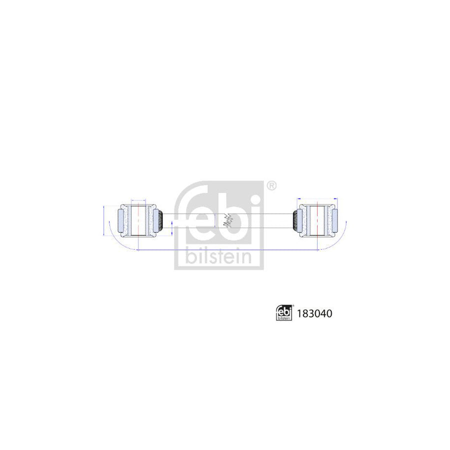 Febi Bilstein 183040 Anti Roll Bar Link Suitable for Mercedes-Benz Sprinter