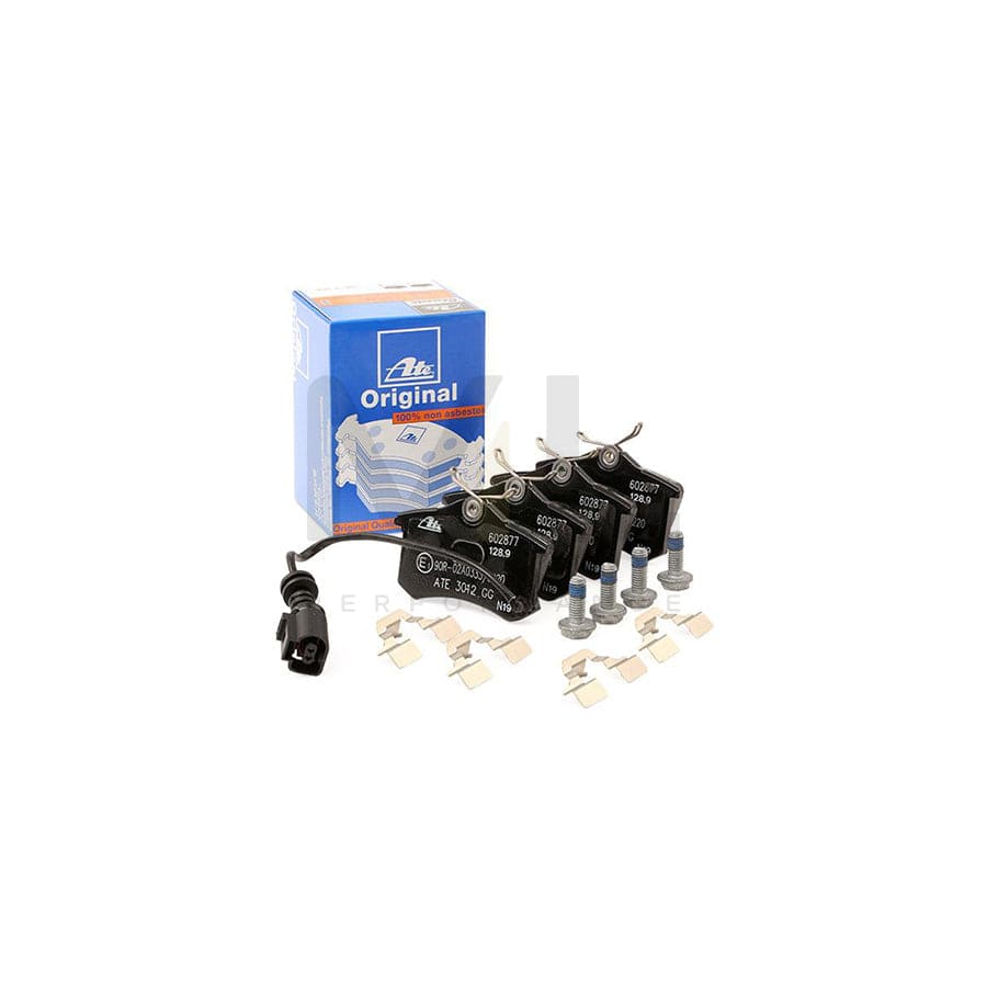 ATE 13.0460-2877.2 Brake pad set incl. wear warning contact, with brake caliper screws