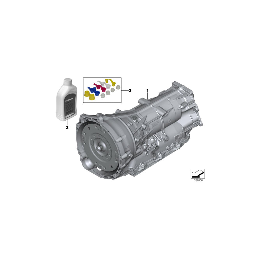 Genuine BMW 24007642253 E84 Exch. Automatic Transmission Eh GA8HP45X (Inc. X1 18dX & X1 20dX) | ML Performance US Car Parts