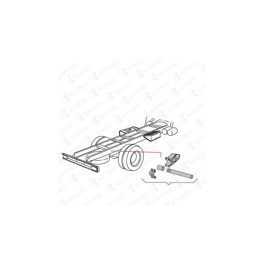 Covind Xf0/500 Holder, Mudguard