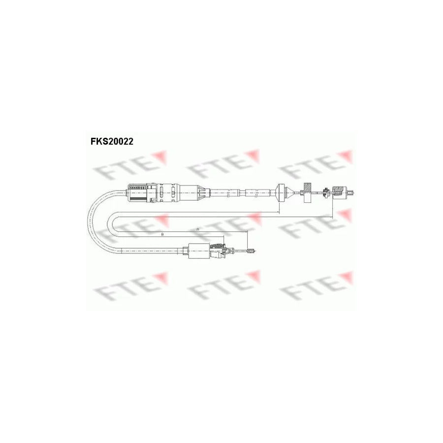 FTE Fks20022 Clutch Cable for Renault Laguna
