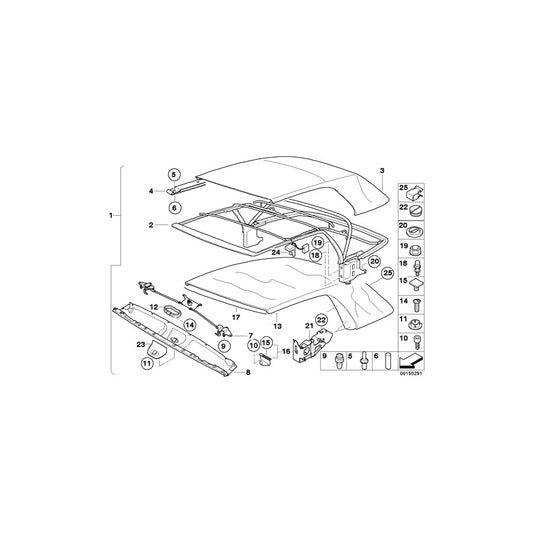 Genuine BMW 54317043547 E46 Guide Pin (Inc. 330Cd, 320Cd & 320Ci) | ML Performance US Car Parts