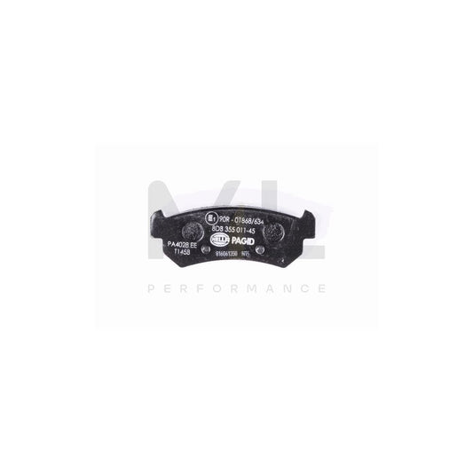 Hella 8DB 355 013-331 Brake Pad Set Not Prepared For Wear Indicator, With Brake Caliper Screws, With Accessories