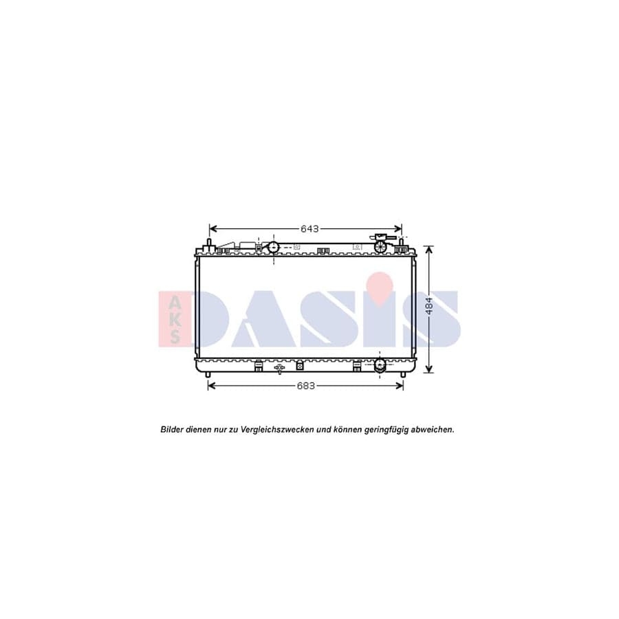 AKS Dasis 210234N Engine Radiator for Toyota Camry VI Saloon (_V4_)