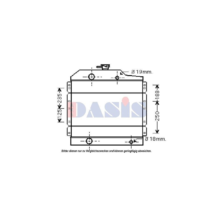 AKS Dasis 460011N Engine Radiator