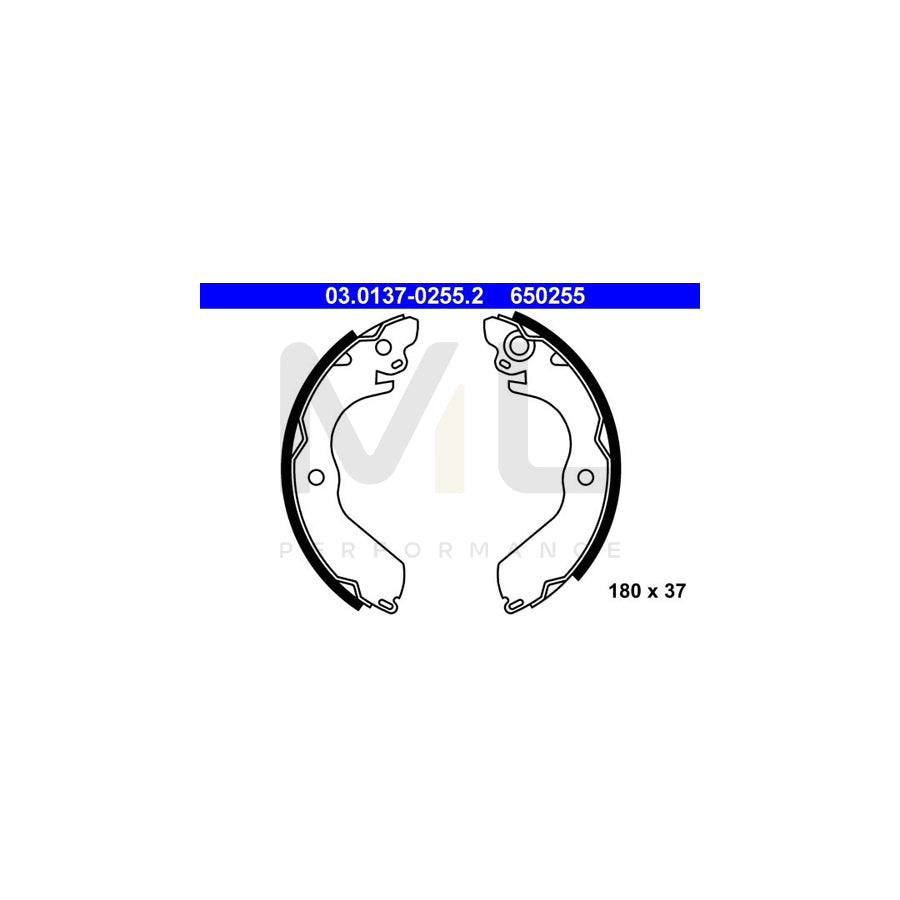 ATE 03.0137-0255.2 Brake Shoe Set