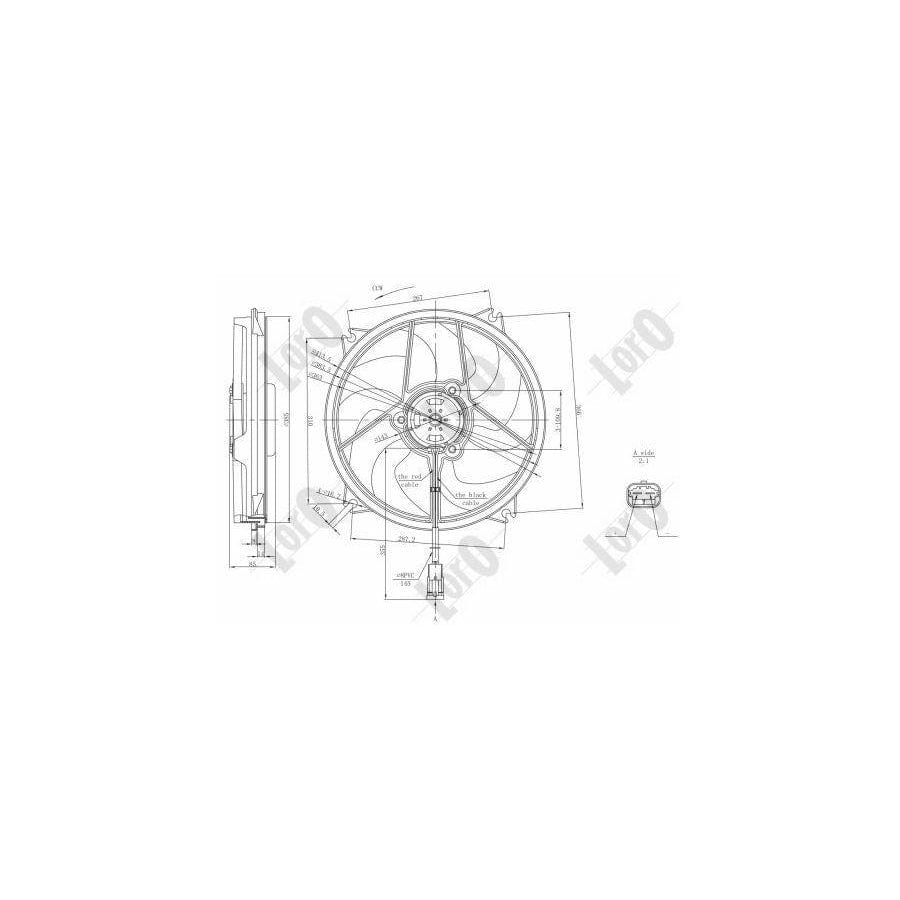 Abakus 0380140002 Fan, Radiator